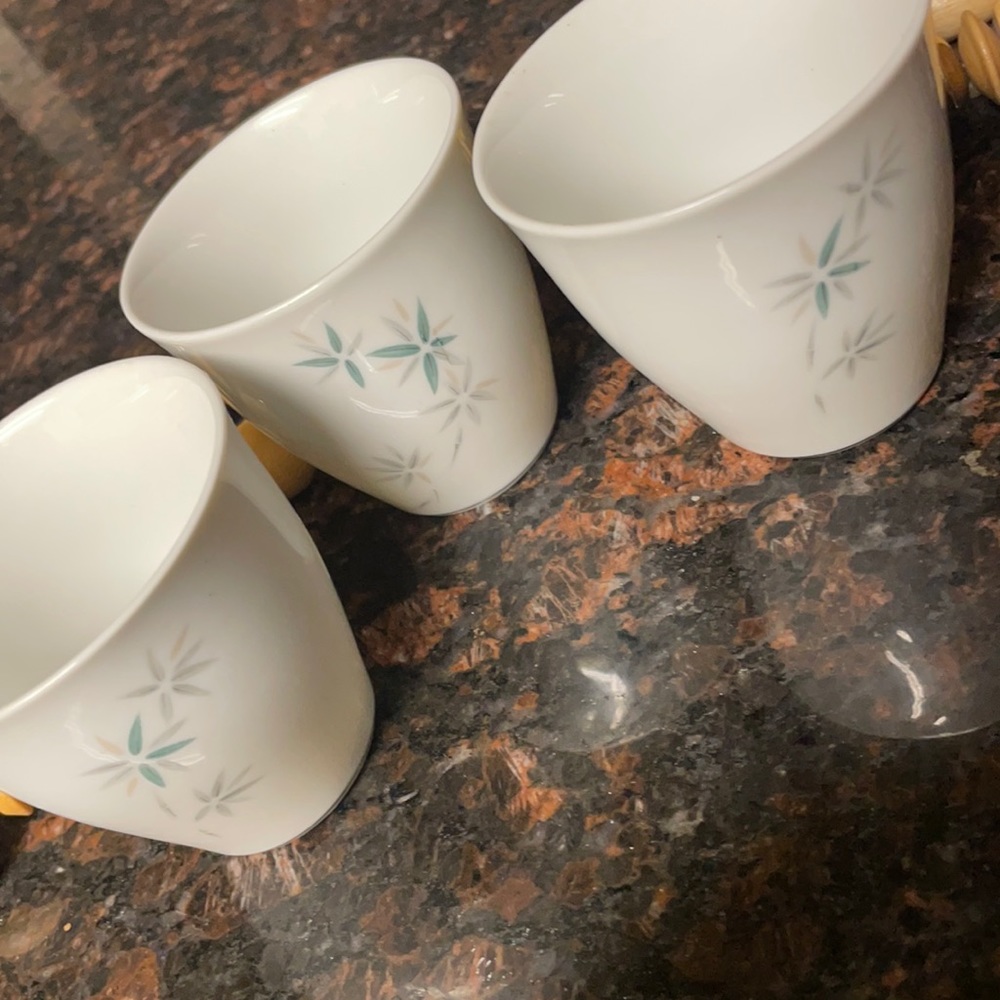 Set of 3 Vintage China Juice Tumbler by Noritake